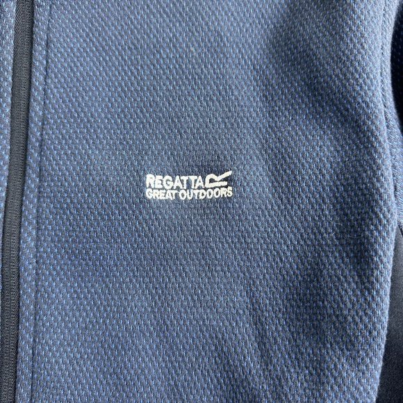 Regatta Great Outdoors Mens Highton Fleece Jacket Size Medium Blue Full Zip - Picture 5 of 12